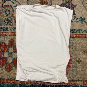 Abercrombie & Finch White Sleeveless T-Shirt